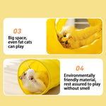 Cat rolling cage toy straight sandwich cat tunnel cat nest suitable for all seasons, breathable and foldable