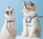 Cat Out Breathable Mesh Four Seasons Chest Harness Cute Cat Walking Rope Dog Leash Anti-breakaway Pet Rope