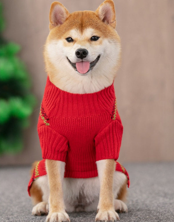 Vêtements pour chiens automne et hiver pull Shiba Inu Teddy bouledogue français vêtements d'hiver chiens et chiots de petite et moyenne taille