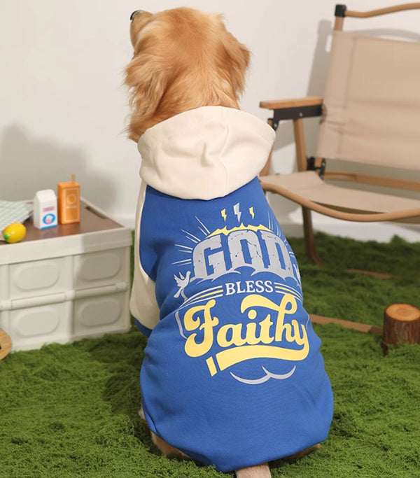 Vêtements pour chiens automne et hiver Labrador moyen et grand chien Border Collie vêtements en coton pour animaux de compagnie Golden Retriever sweat-shirt pour chien chaleur d'hiver