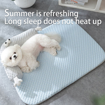 Spring and summer dog big-eyed monster cool cushion sofa kennel cat nest pet nest Teddy small dog dog mat