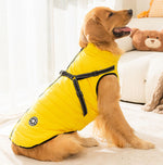 Gilet de traction à la mode pour chiens d'automne et d'hiver, pour grands chiens, golden retrievers, vestes pour grands chiens, manteaux en coton, vêtements pour chiens de compagnie