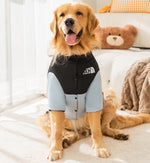 Abrigo de algodón de dos patas empalmado cálido, sencillo y moderno para perros medianos y grandes en otoño e invierno, ropa para perros grandes golden retriever