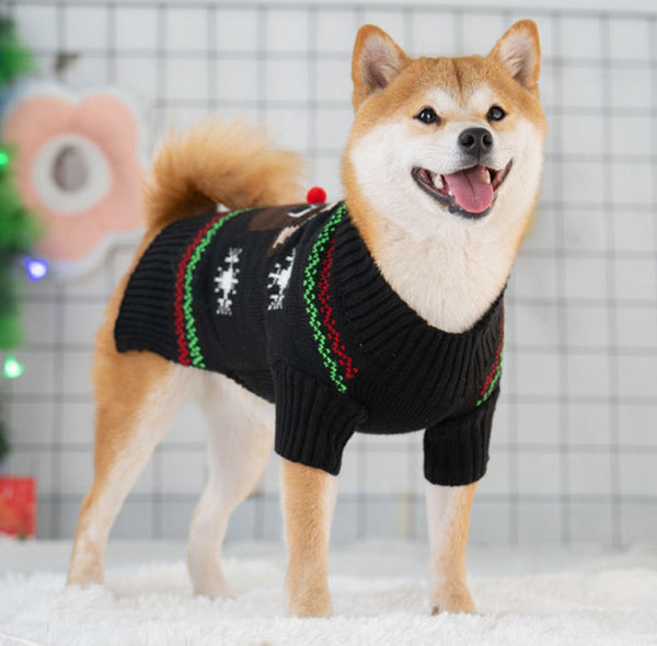 Vêtements pour chiens automne et hiver pull Shiba Inu Teddy bouledogue français vêtements d'hiver chiens et chiots de petite et moyenne taille