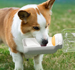 Dog Large Capacity Pet Outdoor Drinking Kettle Cat Drinker Portable Water Cup Food Integrated