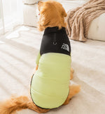 Abrigo de algodón de dos patas empalmado cálido, sencillo y moderno para perros medianos y grandes en otoño e invierno, ropa para perros grandes golden retriever