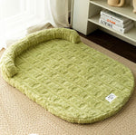 Autumn and winter dog tatami sleeping mat cat warm thick velvet mat Teddy kennel pillow sofa pet nest