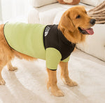 Abrigo de algodón de dos patas empalmado cálido, sencillo y moderno para perros medianos y grandes en otoño e invierno, ropa para perros grandes golden retriever