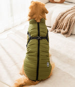 Gilet de traction à la mode pour chiens d'automne et d'hiver, pour grands chiens, golden retrievers, vestes pour grands chiens, manteaux en coton, vêtements pour chiens de compagnie