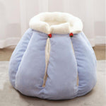 Winter new style plus velvet thick warmth semi-closed pet nest