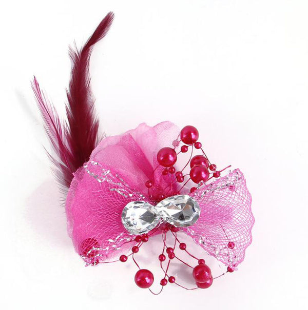 Pet hairpin headwear Princess flower bow Cat headwear pet accessories