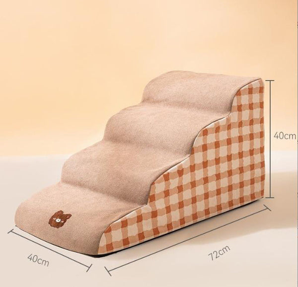 Puppy stairs vacuum pet stairs sponge detachable small and medium-sized dogs on the sofa bed slope steps