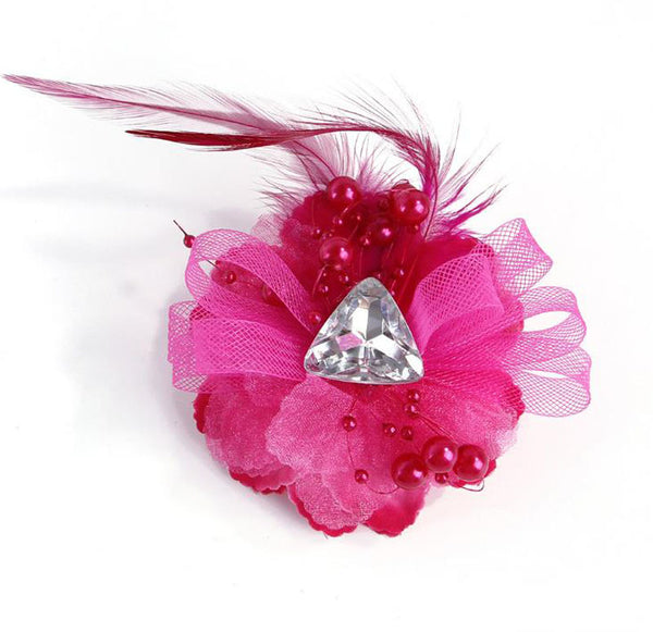 Pet hairpin headwear Princess flower bow Cat headwear pet accessories