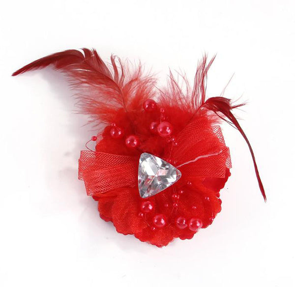 Pet hairpin headwear Princess flower bow Cat headwear pet accessories