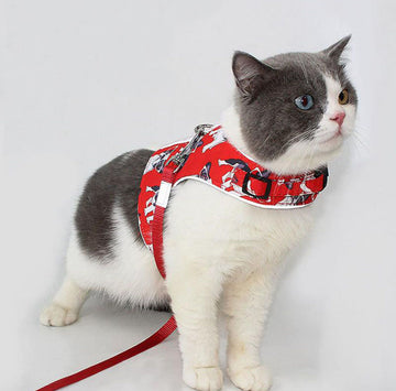 Breathable anti-strike reflective cat harness