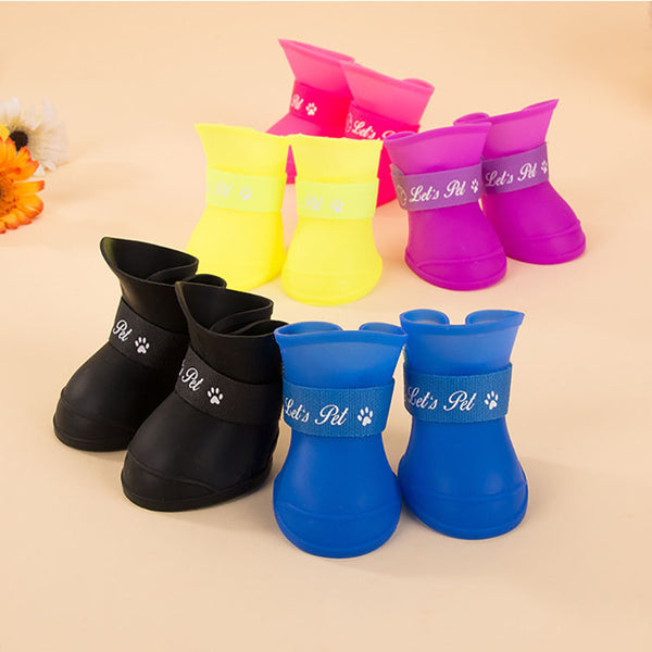 Bottes de pluie en silicone pour chien