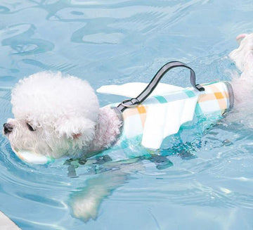 Dog swimsuit cute animal shape life jacket