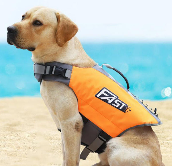 New Reflective Printed Pet Dog Life Jacket Dog Swimming Suit Dog Swimming Supplies Dog Swimwear Vest