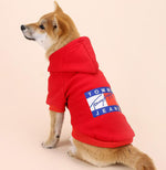 Dog's feet plus velvet warm personality trend hooded sweater