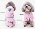 New medium and small dog raincoat