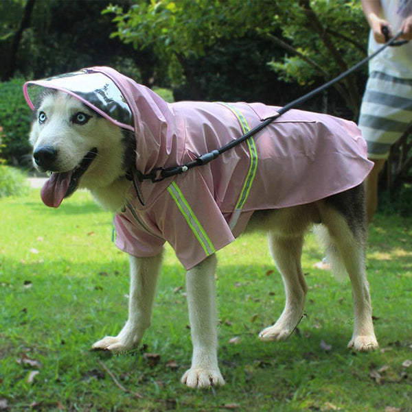 New medium and large dog raincoat