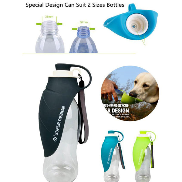 Pets go out leaf water bottle