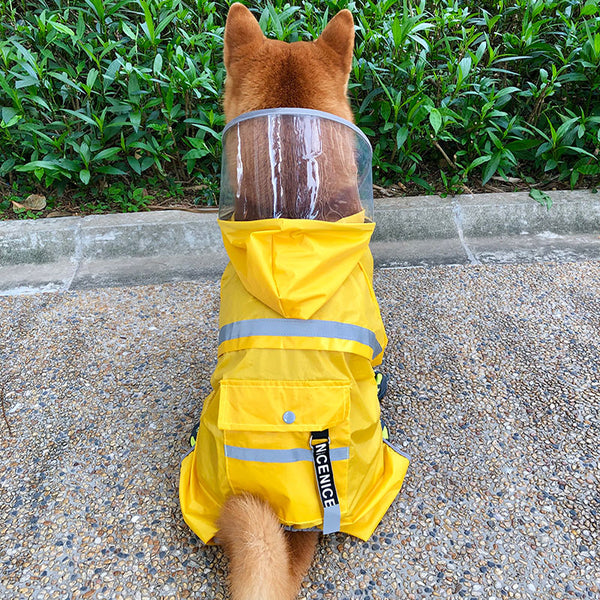 Shiba inu dog raincoat