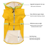 New medium and large dog raincoat