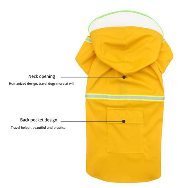 New medium and large dog raincoat