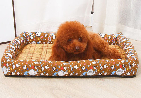 Four seasons universal rattan mat for pets