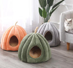 Winter warm closed removable and washable large yurt pumpkin cat litter nest