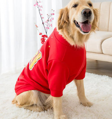 New Year Festive Festive Medium and Large Dog Pet Warm Sweatshirt