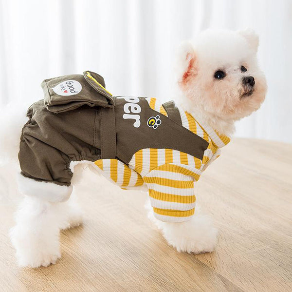 Nouveaux vêtements pour chiots chauds et épais d'automne et d'hiver