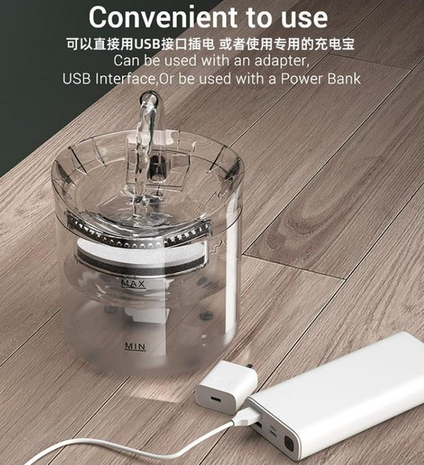 Pet water dispenser automatic circulation filter cat water dispenser smart pet water feeder flowing water kitten