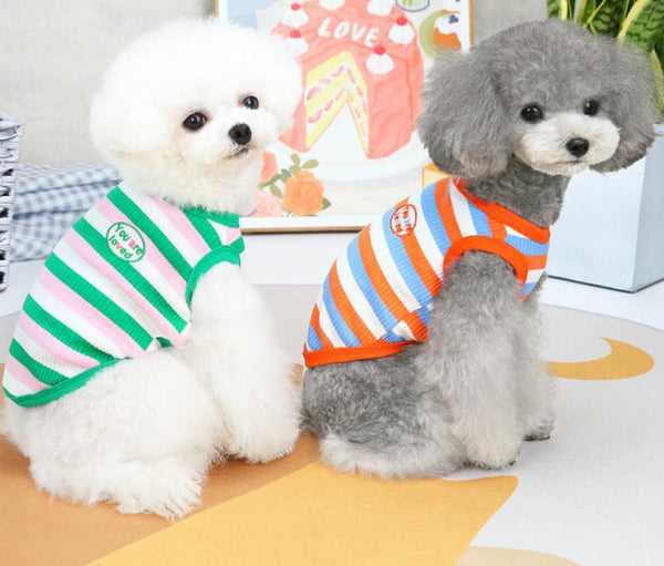 New spring and summer dog clothes cotton vest