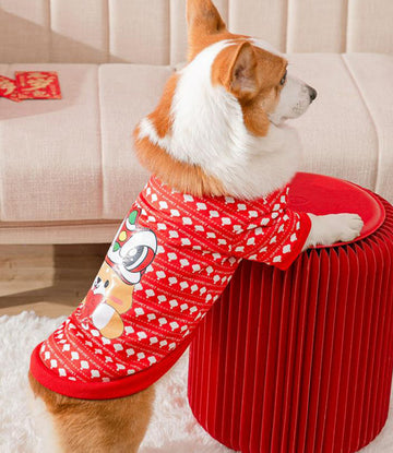 New Year and Festive Two-legged Pet Clothes for Corgi Dachshund Small and Medium-sized Dogs