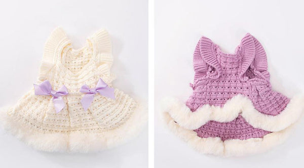 Autumn and winter little dog little fragrant princess dress