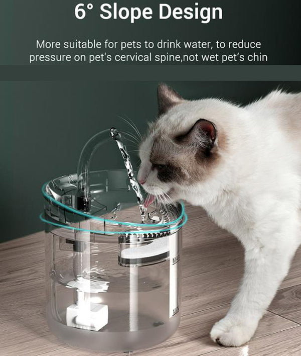 Pet water dispenser automatic circulation filter cat water dispenser smart pet water feeder flowing water kitten