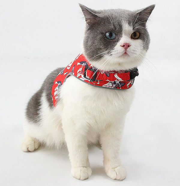 Breathable anti-strike reflective cat harness