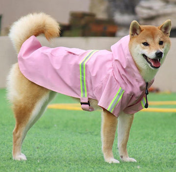 New large, medium and small dog cloak-style reflective raincoat