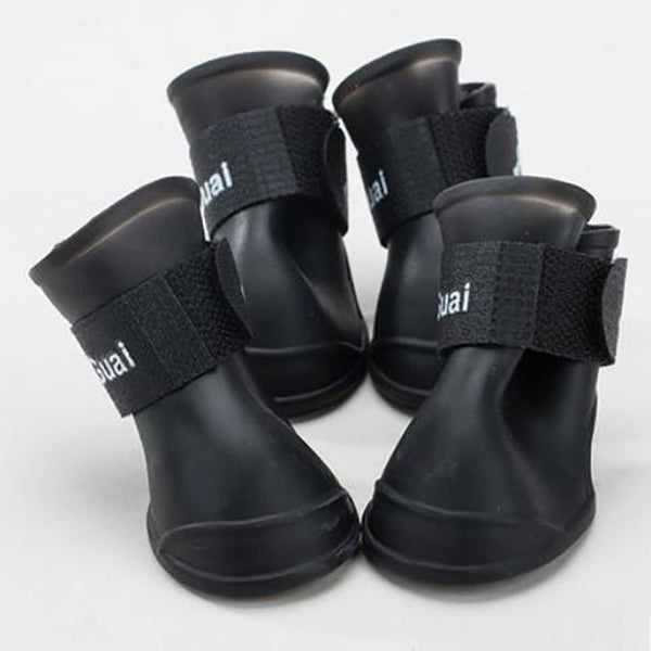 Bottes de pluie en silicone pour chien