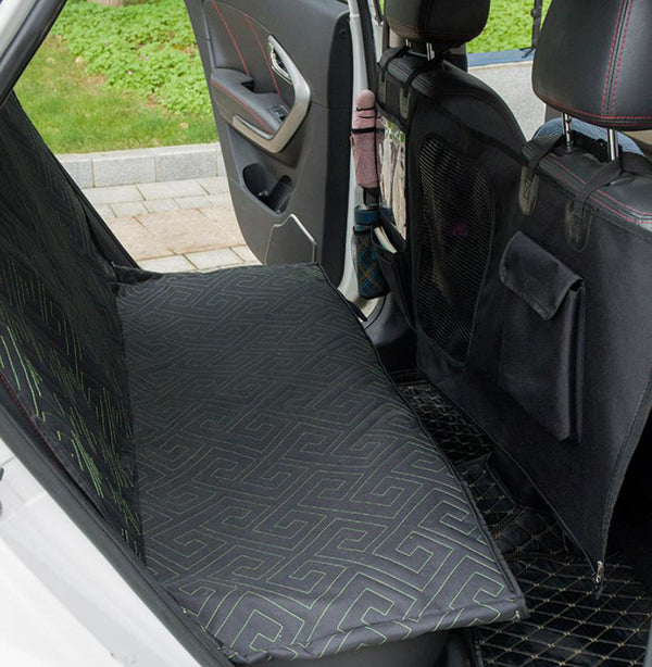 Waterproof pet car mat with removable rear seat pet mat