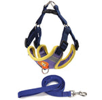 Reflective breathable leash for pet chest harness