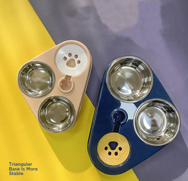 Trois bols d'eau potable automatique pour chiens et chats