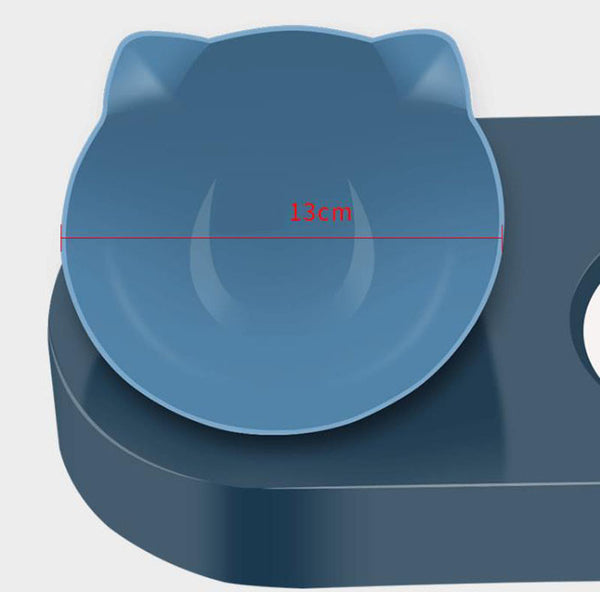15°傾斜可調防滑寵物雙碗