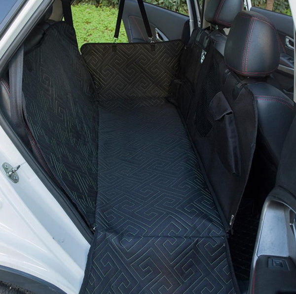 Waterproof pet car mat with removable rear seat pet mat