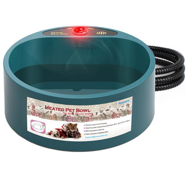 Pet heating bowl