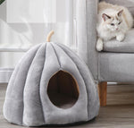 Winter warm closed removable and washable large yurt pumpkin cat litter nest