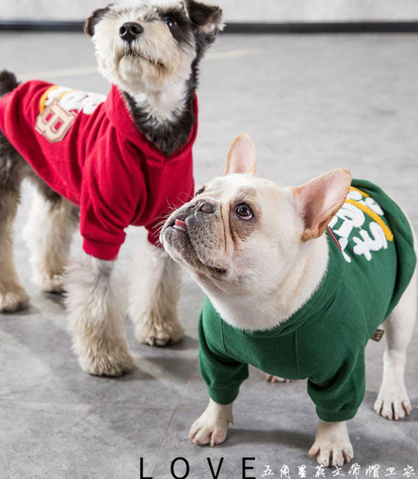 Vêtements d'automne et d'hiver pour le pull pour chien Fadouxelari Pug