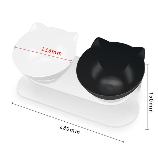 15°傾斜可調防滑寵物雙碗